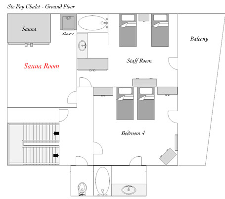 Sauna Room Floor Plan